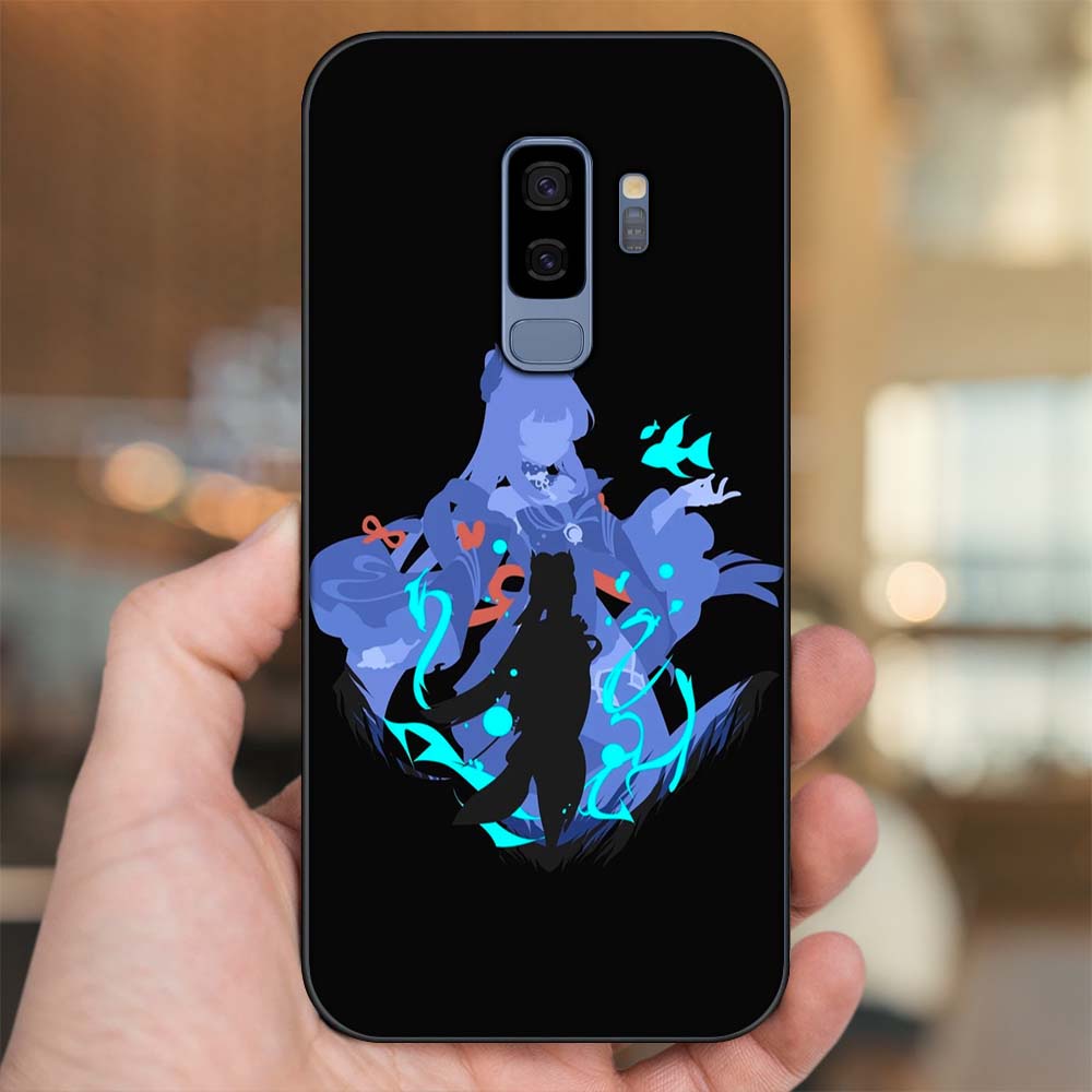 Ốp lưng Samsung S9 Plus viền đen in hình Sangonomiya Kokomi Genshin Impact