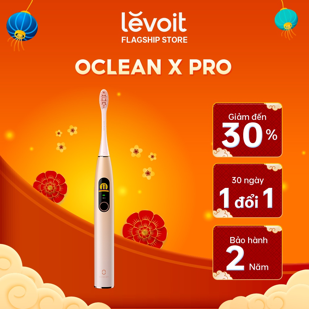 Bàn Chải Điện Oclean X Pro | Màn Hình Cảm Ứng Thông Minh | Chống Nước IPX7 | Tùy Chính Kế Hoạch Chải | Hàng Chính Hãng