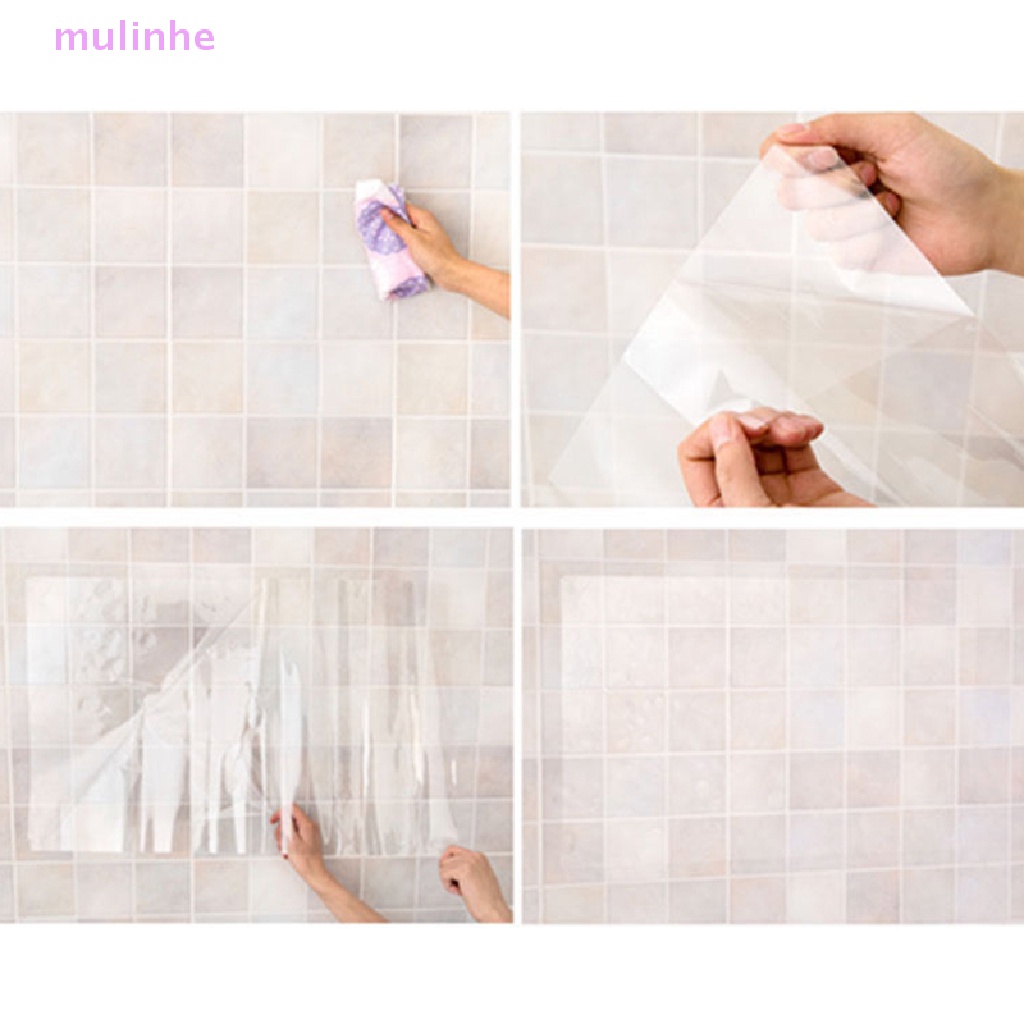 Giấy Dán Tường Trong Suốt Chống Nước Chống Dầu Tự Dính Cho Nhà Bếp