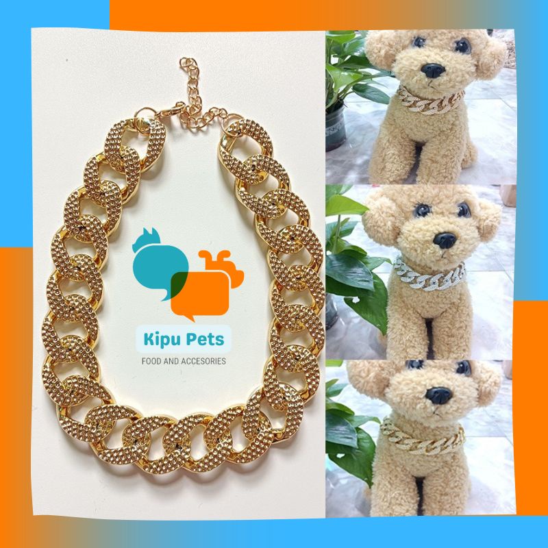 Dây Chuyền Cho Thú Cưng - Vòng Cổ Mạ Vàng Cho Chó Mèo - Kipu Pets