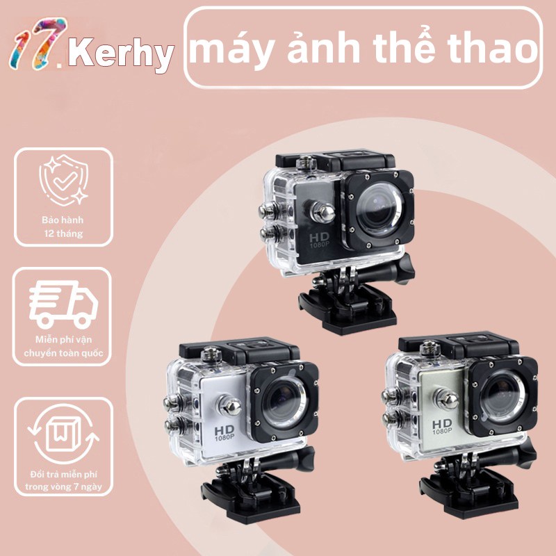 Camera đi phượt chống nước - Camera hành trình 4K Sports ULTRA HD DV 1080P Ghi hình cực nét， kết nối wifi -17.kerhy | BigBuy360 - bigbuy360.vn