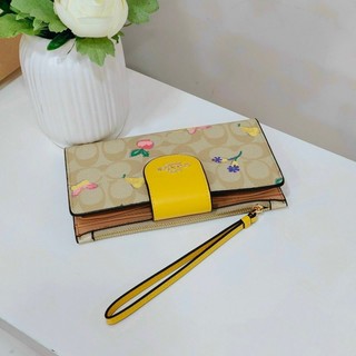 Ví dài C Tech phone nắp vàng