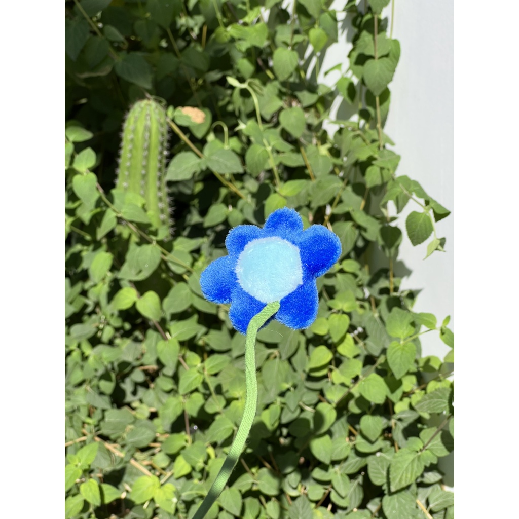 Hoa 6 Cánh Dễ Thương, thân 30cm - gấu bông đình may