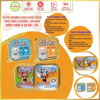 Pate Simba 150g dành cho chó⚜️ FREESHIP ⚜️ 2 vị - dinh dưỡng - khoáng chất - vitamin - thèm ăn - chính hãng Ý
