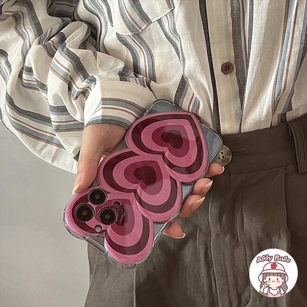 Ốp Điện Thoại TPU Mềm Siêu Mỏng Chống Sốc Họa Tiết Trái Tim Cho IPhone 14 Pro Max 11 7Plus 13 12 11 Pro Max X XS XR