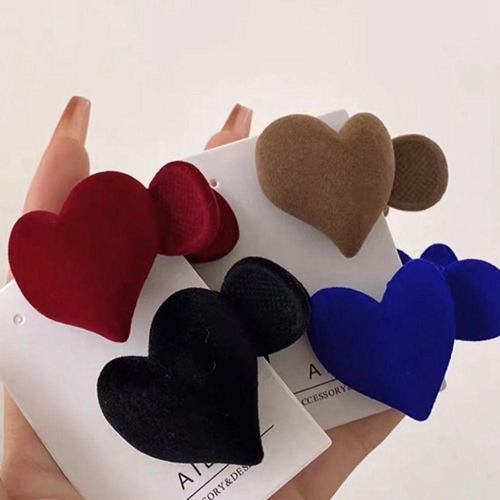 Kẹp Tóc Càng Cua Hình Trái Tim Đơn Giản Tinh Tế Cho Nữ