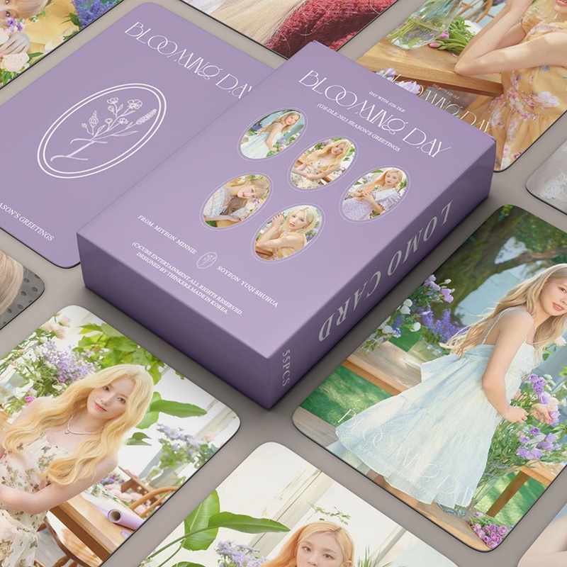Hộp 55 Tấm Thẻ Hình LOMO  I-DLE Photocards 2023