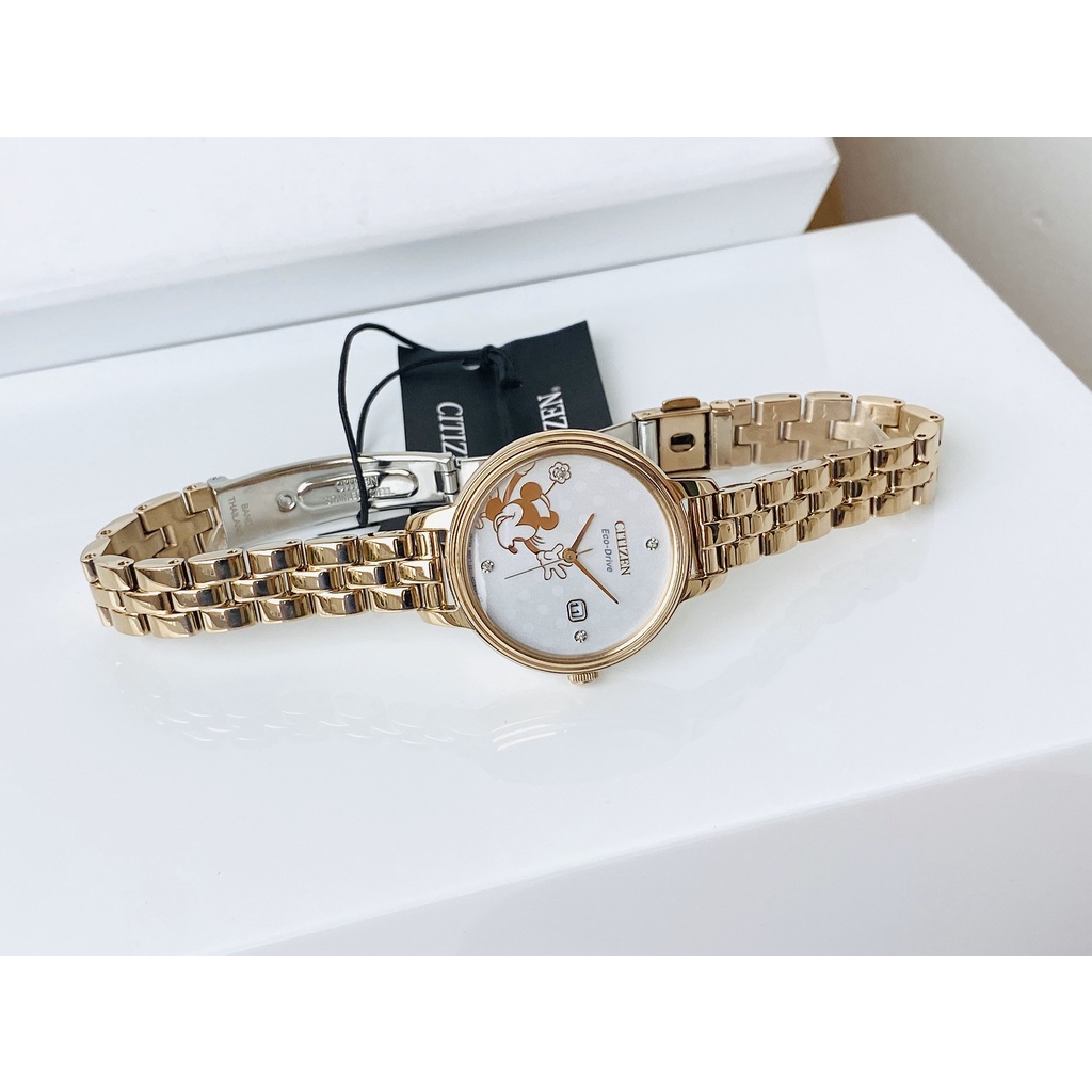 Đồng Hồ Nữ CITIZEN Eco-drive EW2448-51W Chính Hãng Tặng Dây Da Cao Cấp