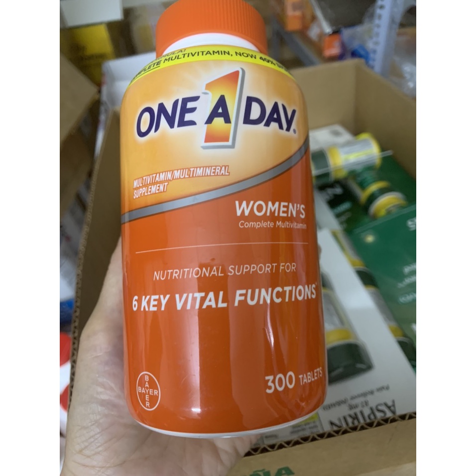 Vitamin Tổng Hợp One A Day Dành Cho Nam Nữ Giới Dưới 50 Tuổi _300 Viên-Hàng Mỹ chính hãng