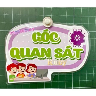 Tên góc cho PPDH theo góc - Đồ dùng dạy học Ruby