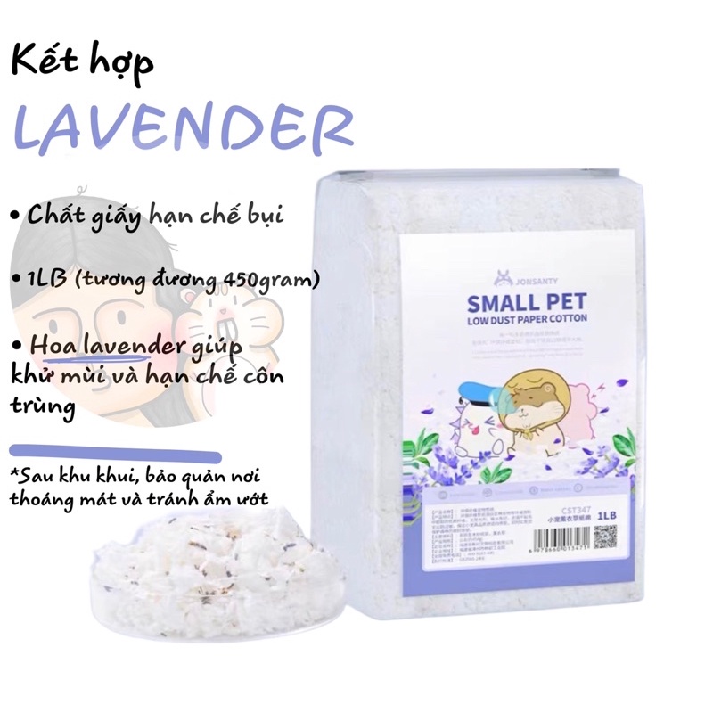 Giấy lót Jonsanty kết hợp hoa thảo mộc dành cho Hamster