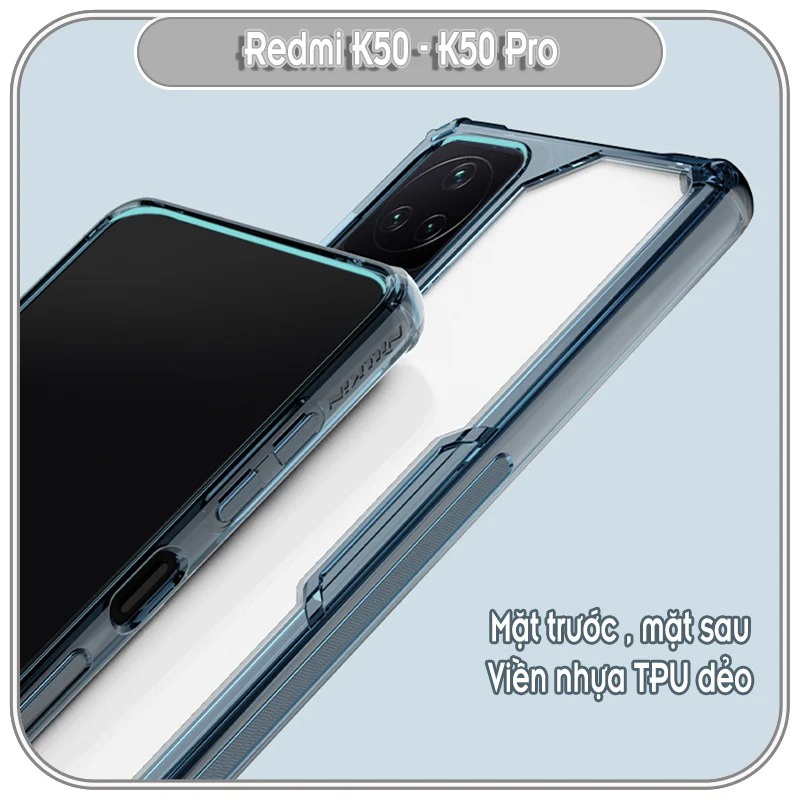 Ốp lưng cho Xiaomi Redmi K50 - K50 Pro trong suốt Nillkin NATURE PRO HÀNG NHẬP KHẨU