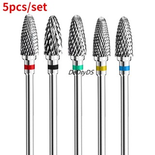 Bộ 5 Mũi Khoan Móng Tay Bằng Vonfram Chuyên Dụng Bits