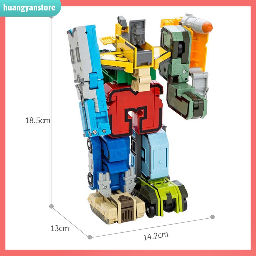 HY/ Set 10 số lắp ráp robot biến hình 41cm x 28.5cm x 6cm