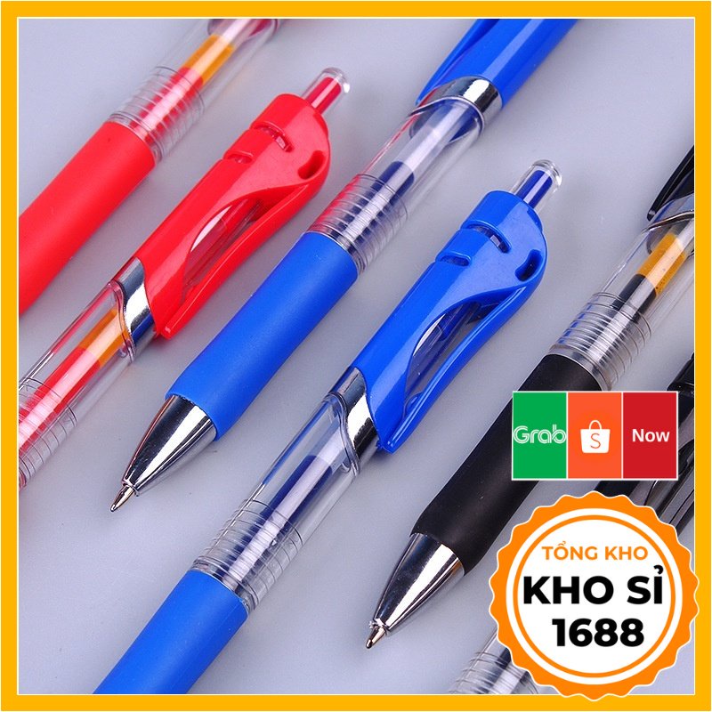 Bút bi nước ngòi 0.5mm bút mực nước màu xanh đen đỏ cao cấp E957