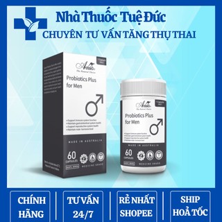 Probiotics plus for men-viên uống hỗ trợ chức năng sinh sản, tăng khả năng thụ thai ở nam giới hộp 60v