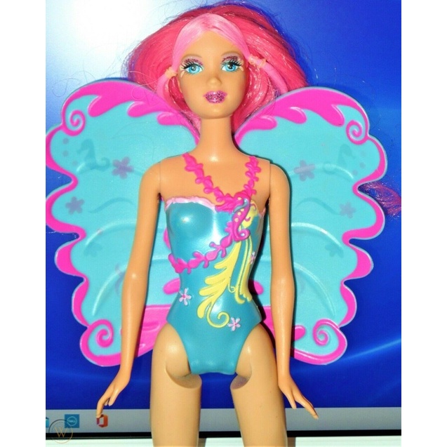 Head búp bê Barbie Fairytopia Mermaidia tóc hồng