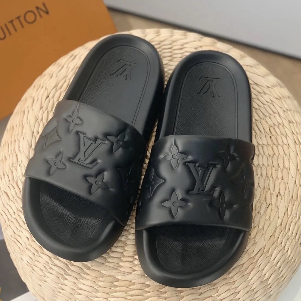Dép đúc Louis.Vuitton nhiều màu bản chuẩn mới nhất đế đúc nguyên khối hàng full box Giày Max Rẻ 2