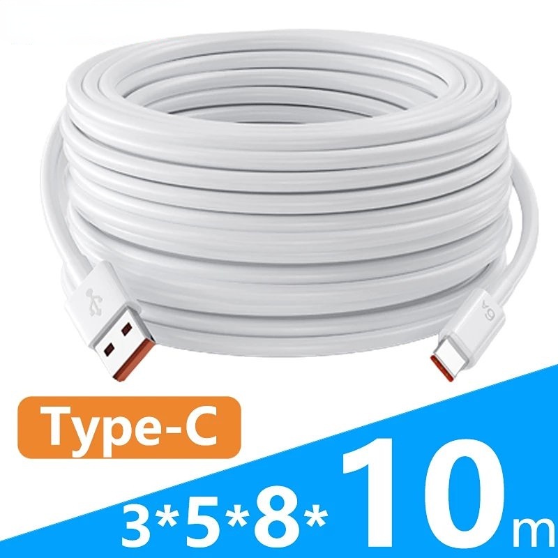 Cáp Sạc USB Type C Màu Trắng Siêu Bền Cho Điện Thoại / Máy Tính Bảng