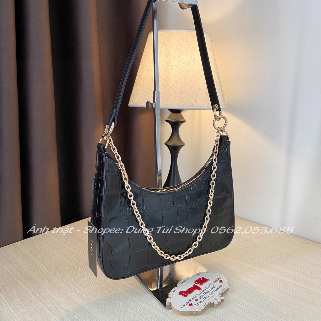 Túi nữ kẹp nách  size 26 thiết kế 2 dây đeo PW2-76390093 full màu