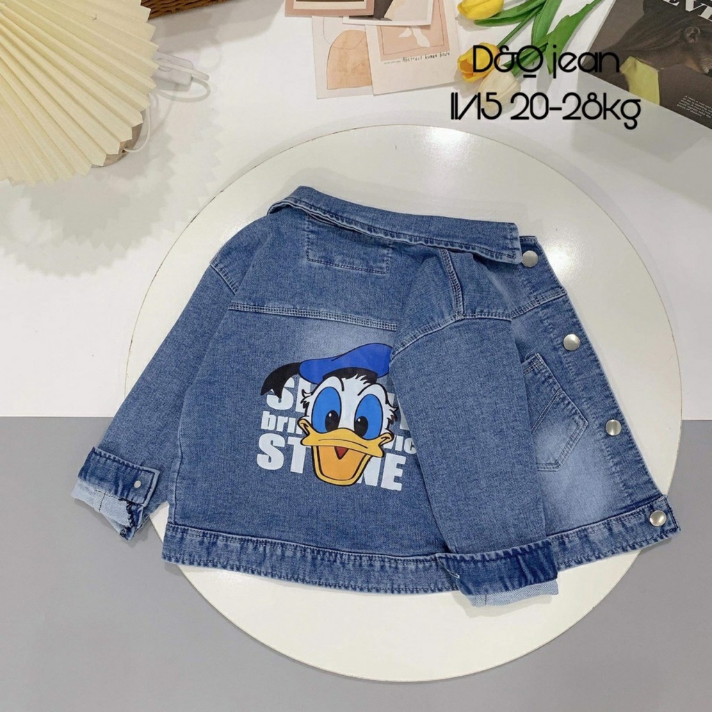 Áo khoác jean cho bé trai/gái 20-40kg