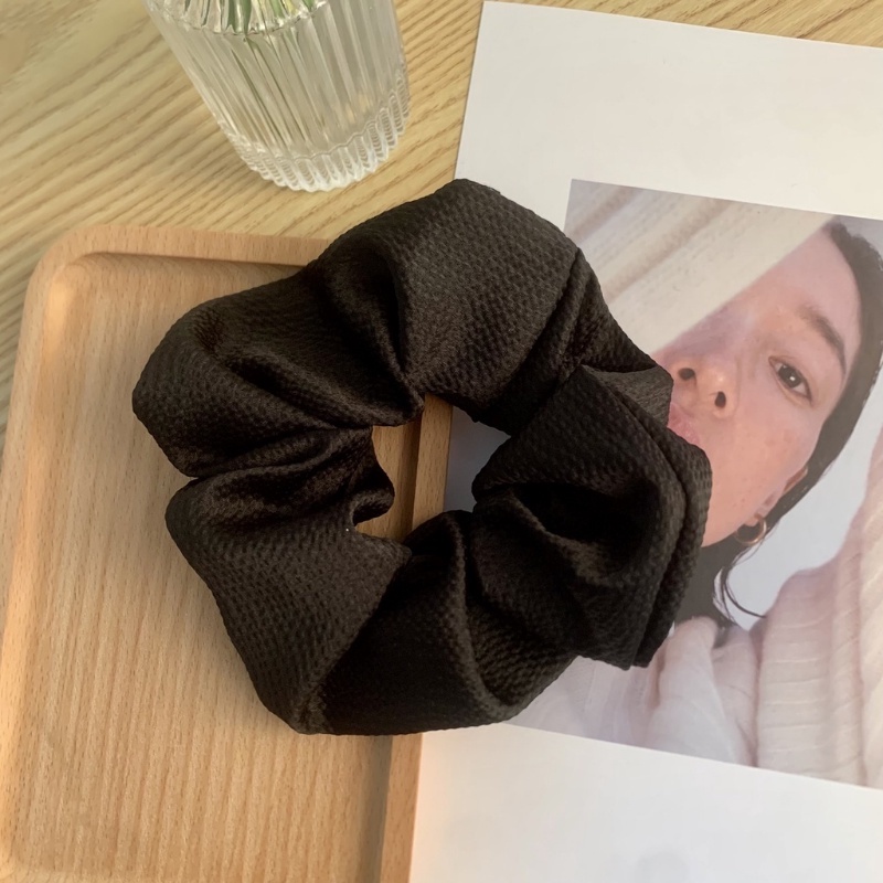 Dây Buộc Tóc satin Màu Sắc Đơn Giản Cỡ Lớn Cho Nữ