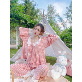 Pijama caro hồng