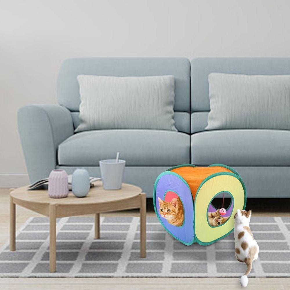 Norman Lều Đồ Chơi Hình Khối Vuông Trốn Tìm Cho Mèo Cưng