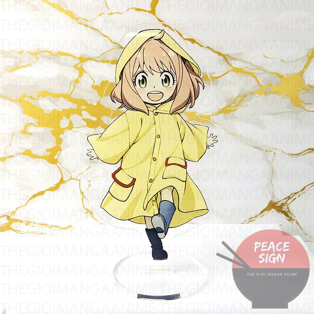 Mô hình Standee Anya Spy x Family Gia đình điệp viên ver VUI VẺ acrylic anime mica chibi trang trí trưng bày