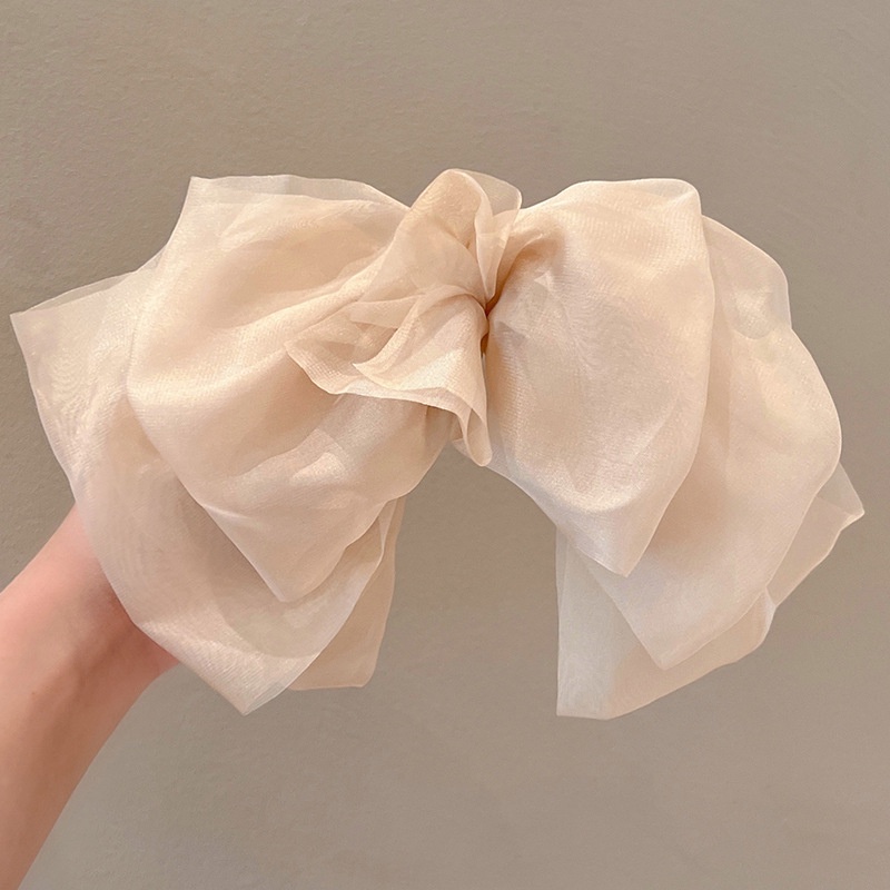 Kẹp Tóc Đính Nơ Ruy Băng Satin Cao Cấp Thời Trang Hàn Quốc Cho Nữ