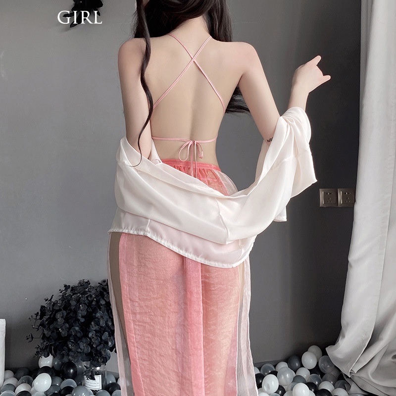 Đồ ngủ sexy phong cách Hanfu gợi cảm cao cấp trang phục cổ trang voan xuyên thấu quyến rũ / chụp ảnh cosplay BIKI N789 | BigBuy360 - bigbuy360.vn