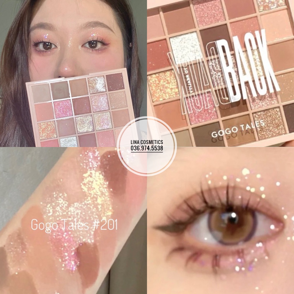 Bảng Phấn Mắt 25 Ô Gogo Tales Back To Reality/Make Yourself Priority 201 202 203 204