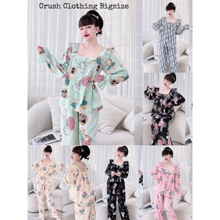 [Mẫu Đẹp]Pyjama Đồ Bộ TD Bigsize 55-100kg Diện cực Đẹp Chất Satin Cao Cấp