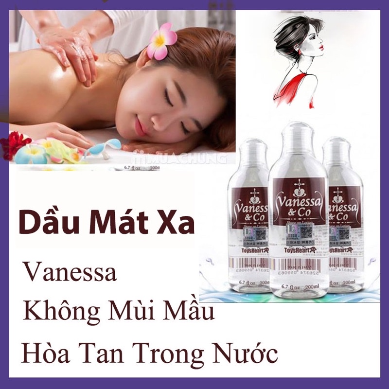 Gel Bôi Trơn Nhật Bản Vanessa & Co 200ml Dầu Massage Body