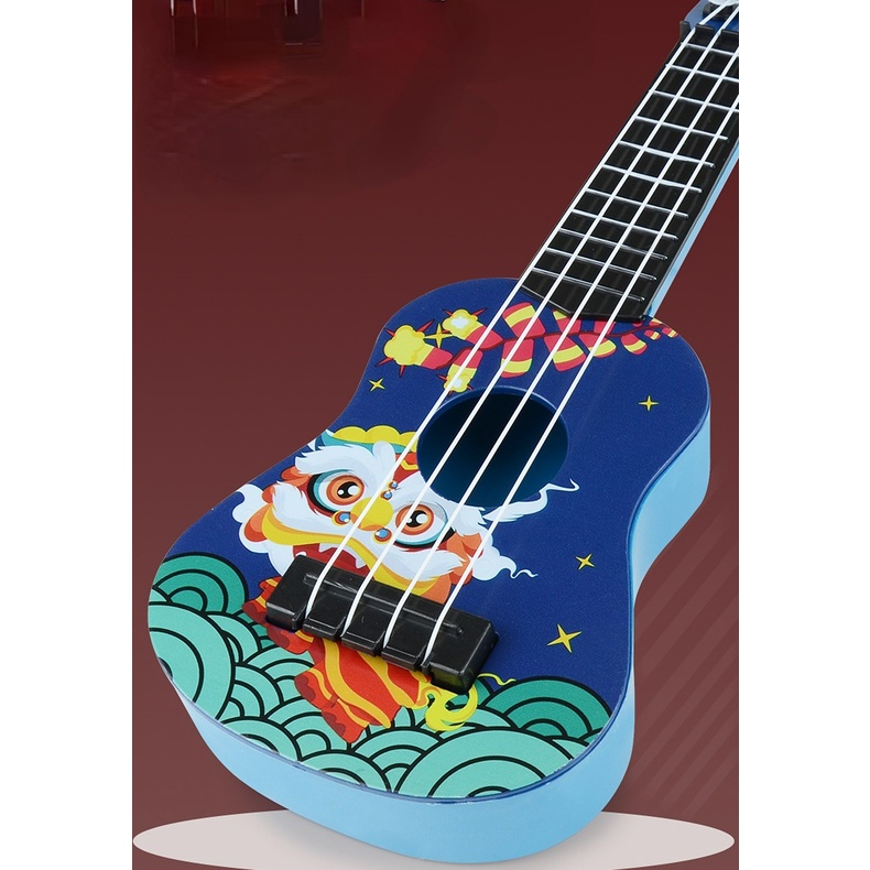 Đàn ukulele mini đồ chơi hỗ trợ giáo dục sớm cho bé Yukri Mô Hình Đồ Chơi Đàn Ghita mini Cho Bé