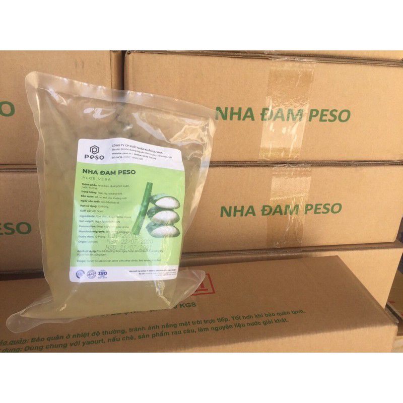 Thạch nha đam Peso túi 1kg dùng cho chè trà chanh trà sữa trà hoa quả