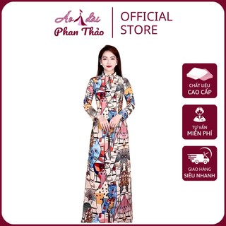 Áo Dài Thổ Cẩm Sắc Màu - Áo Dài Nữ Cách Tân Chất Lụa Đẹp Cao Cấp  - Shop PT