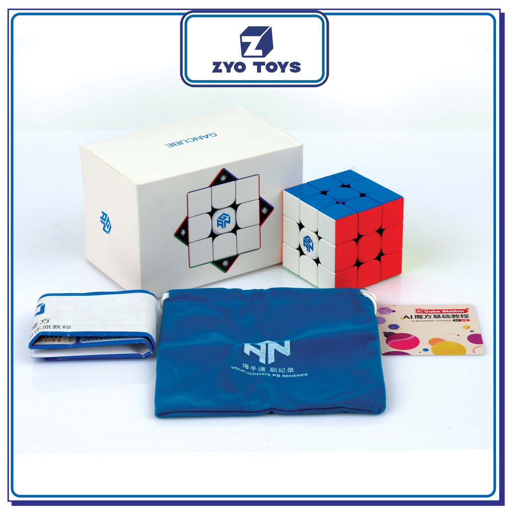 Rubik Gan 354 M Stickerless Không Viền 2 Phiên Bản Standard/ Advanced Version ( Có Nam Châm ) - ZyO Toys