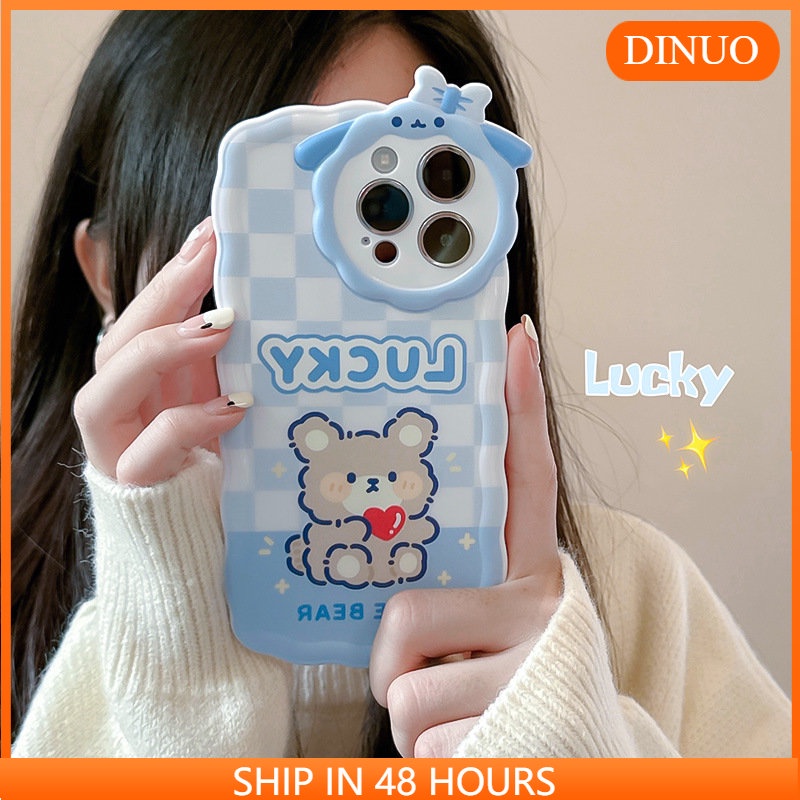 Ốp Điện Thoại Hình Gấu Cừu Nhỏ Dễ Thương Cho iphone7 / 7plus / 8 / 8plus / x / xs / 11 / 12 / 13 / 14 / pro / max / plus / promax