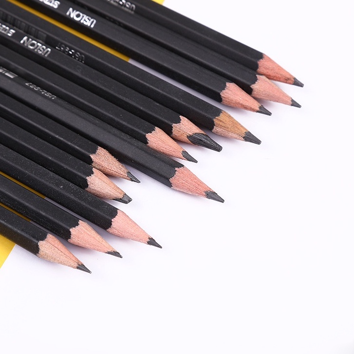 Hộp 12 Bút Chì Gỗ 2H-8B Vẽ Phác Thảo Chuyên Nghiệp