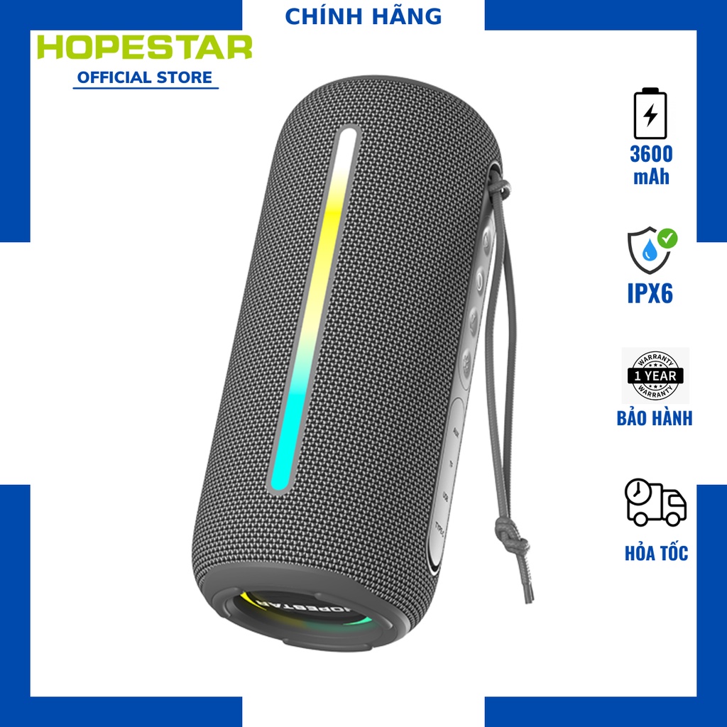 Loa Bluetooth Hopestar P39| Loa nghe nhạc Công suất 20W, Pin 3000mAh, Kháng nước - Chính Hãng, Bảo hành 12th - OBIBI
