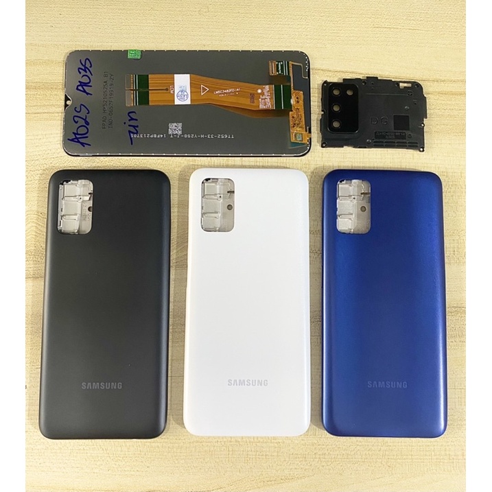 COMBO MÀN HÌNH  BỘ VỎ + SƯỜN SAMSUNG A03s ZIN HÀNG CAO CẤP ( Kèm kính Camera).