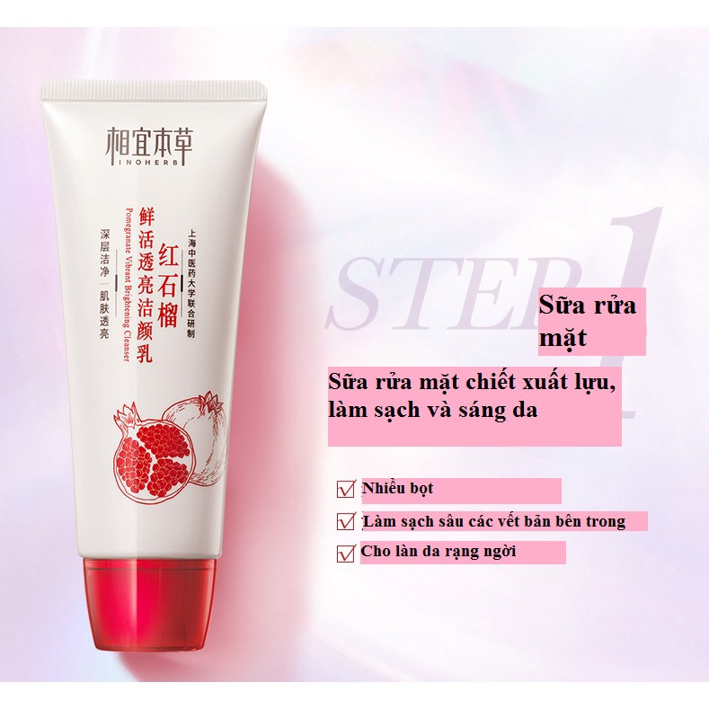 Set chăm sóc da lựu inoherb