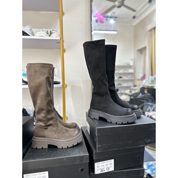 Bốt cao cổ da lộn