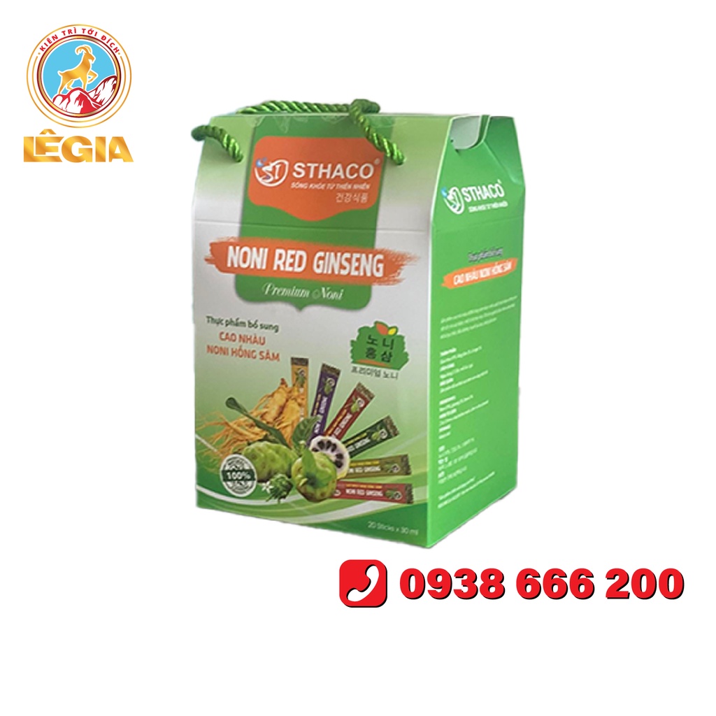 Cao Nhàu Noni Hồng Sâm Sthaco 600g