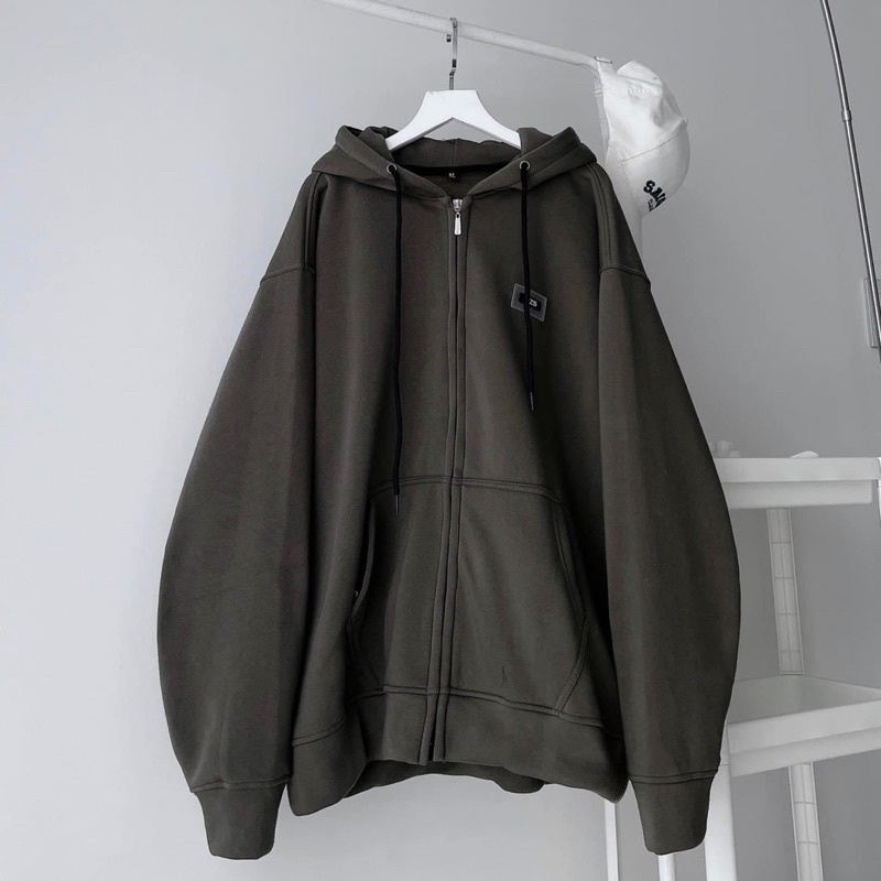 Áo Khoác NỈ Hoodie Zip Kéo Tag Nhựa WZS - N.E.K.K