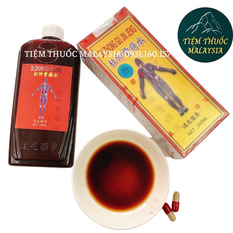 Du Zhong Gu Jin Jeng_Đỗ Trọng Nhức Khớp Thủy Chai 200ml
