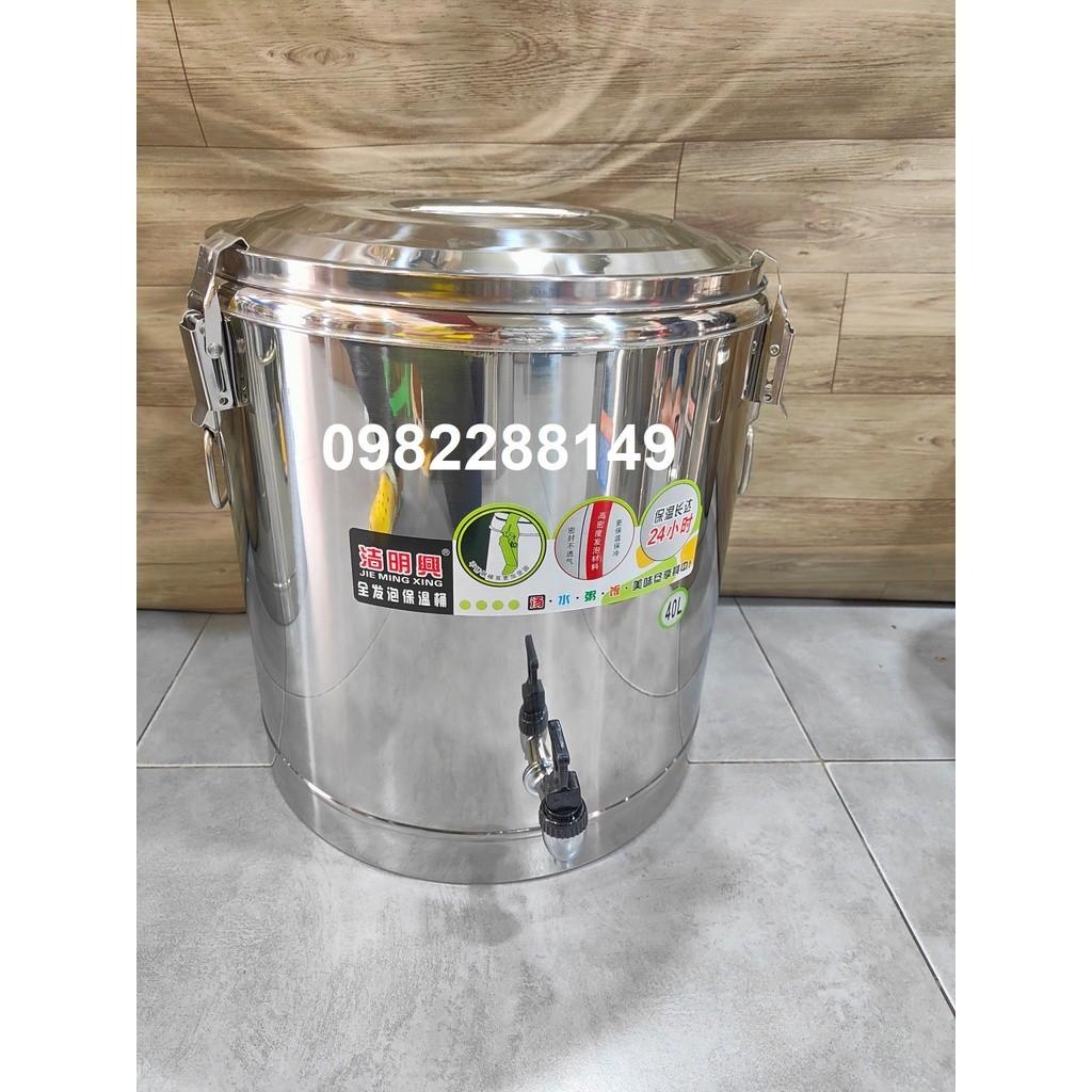 Bình ủ nước nóng (hoặc ủ trà sữa) giữ nhiệt có vòi cao cấp bền đẹp (Ảnh shop tự chụp)