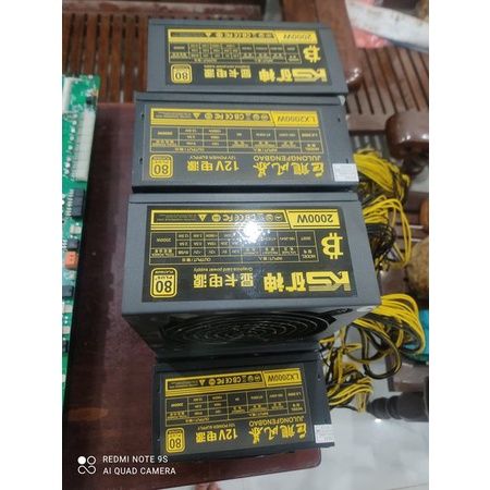PSU Nguồn máy tính 2000w dành cho trâu cày, máy đào tiền ảo, like new.