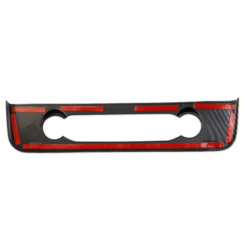 Khung Nhựa ABS In Họa Tiết Sợi Carbon Dán Bảng Điều Chỉnh Trung Tâm Điều Chỉnh Được Cho Ford Maverick 2022 +